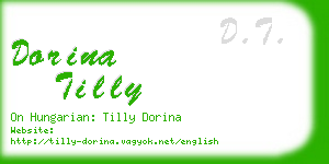 dorina tilly business card